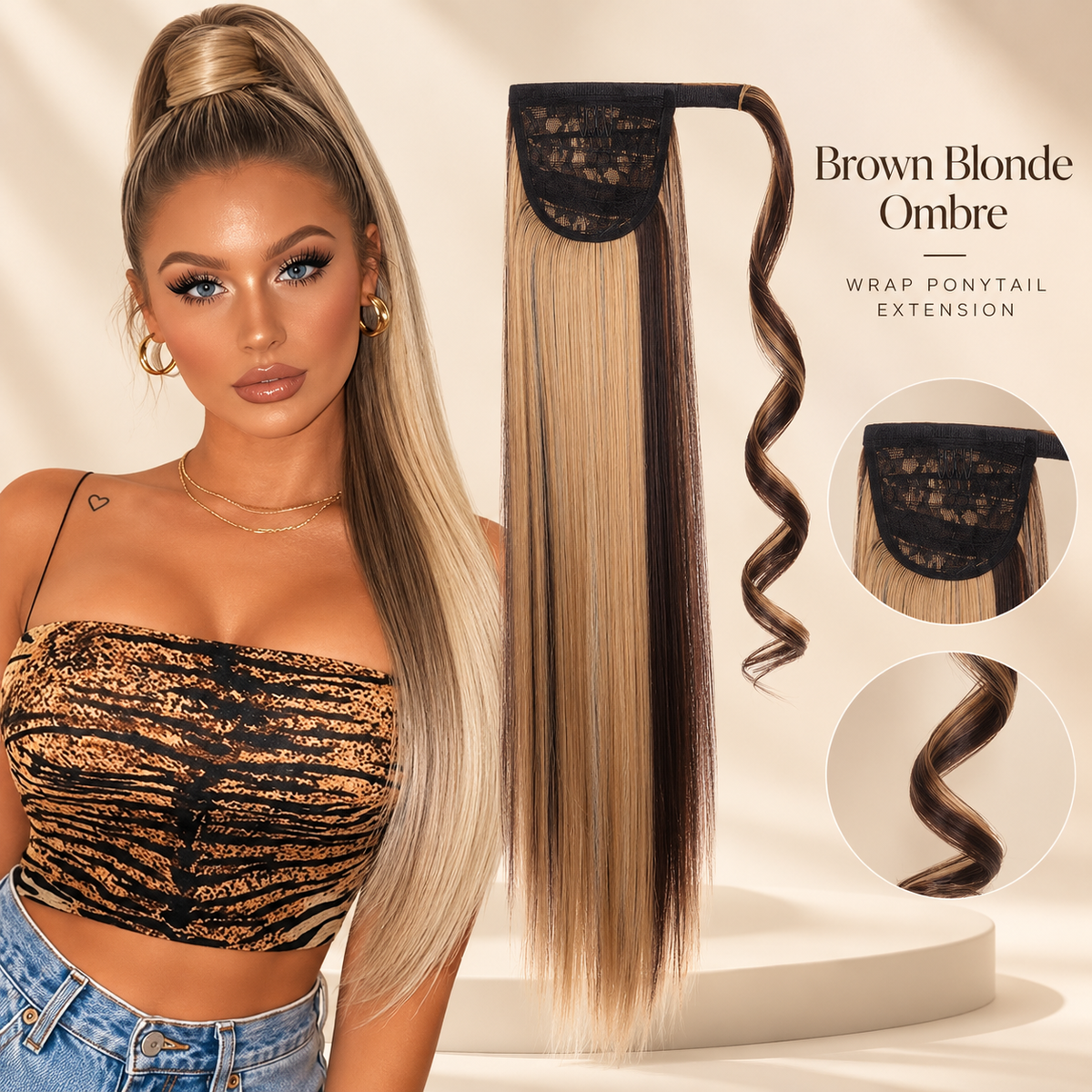 💖 Ponytail Hair Extension – Instant Volume, Effortless Glam! 🎀