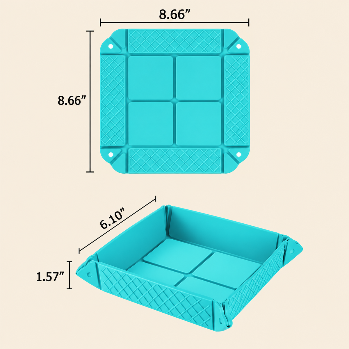 🍓2-in-1 Magnetic Foldable Silicone Storage Mat – Less Clutter, More Space! ✨