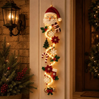 Illuminated Christmas Light Ornaments, Suitable for Front Door and Indoor Holiday Decorations