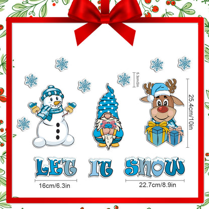 Christmas Magnetic Fridge Decorations Set – Reusable Holiday Magnets for Refrigerator & Metal Surfaces