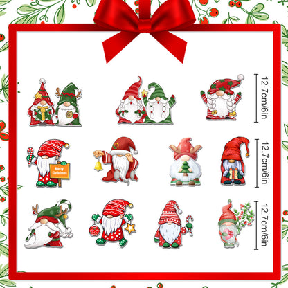 Christmas Magnetic Fridge Decorations Set – Reusable Holiday Magnets for Refrigerator & Metal Surfaces
