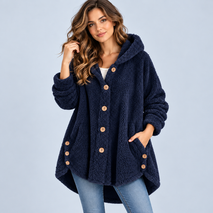 💕Women's Plush Hooded Jacket – Soft, Cozy & Comfortable!✨