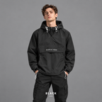 Men’s Lightweight Half-Zip Hooded Windbreaker