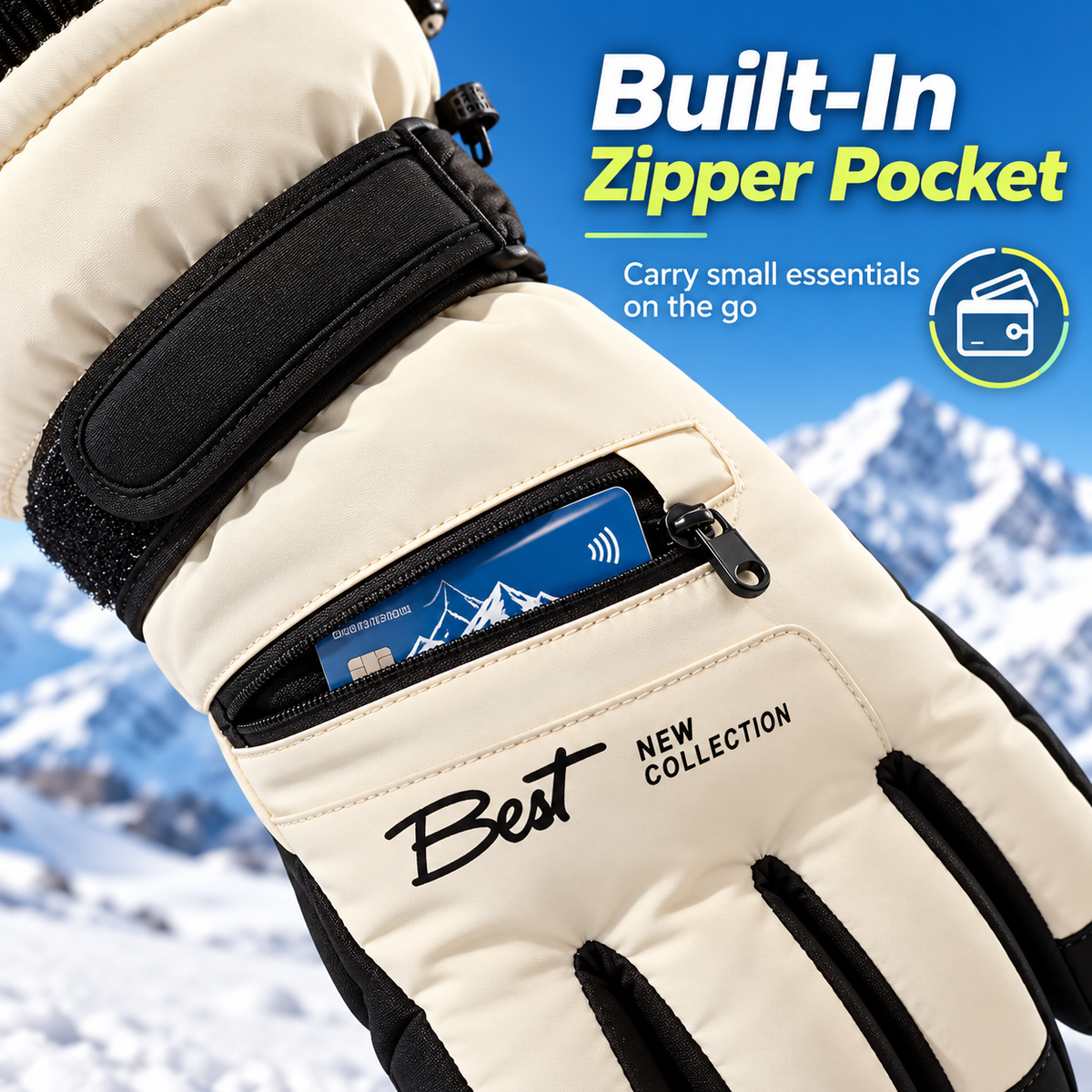 Winter Insulated Gloves – Warm Windproof Outdoor Gloves