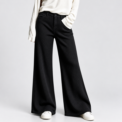 Women’s Relaxed Fit Patterned Straight-Leg Pants