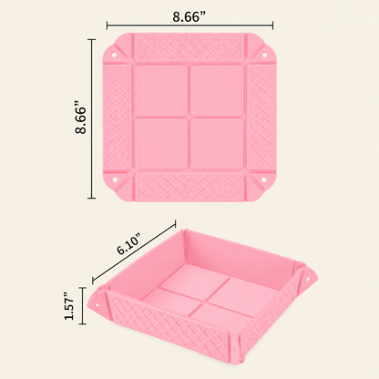 🍓2-in-1 Magnetic Foldable Silicone Storage Mat – Less Clutter, More Space! ✨