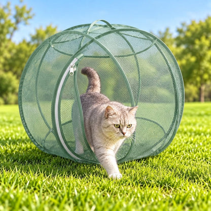 Portable Mesh Cat Playpen – Foldable Indoor & Outdoor Enclosure