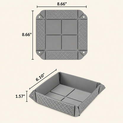 🍓2-in-1 Magnetic Foldable Silicone Storage Mat – Less Clutter, More Space! ✨