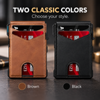 💼 Minimalist Tech | Men's Slim RFID-Blocking Pop-Up Wallet with Money Clip 🎁