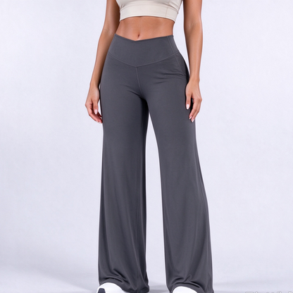 🐆 Women's Leopard Print Wide-Leg Pants ✨ – High Waist & Relaxed Fit