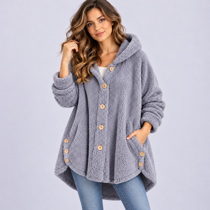 💕Women's Plush Hooded Jacket – Soft, Cozy & Comfortable!✨