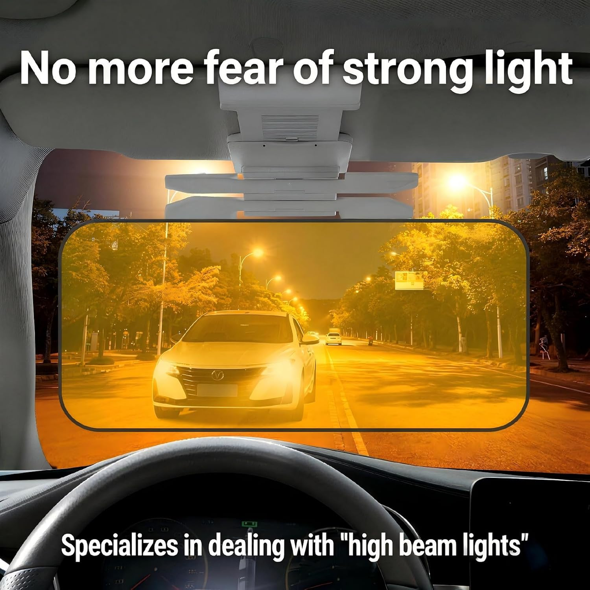 🚗2-in-1 Adjustable Dual-Lens Anti-Glare Car Sun Visor — Safer Driving🚗