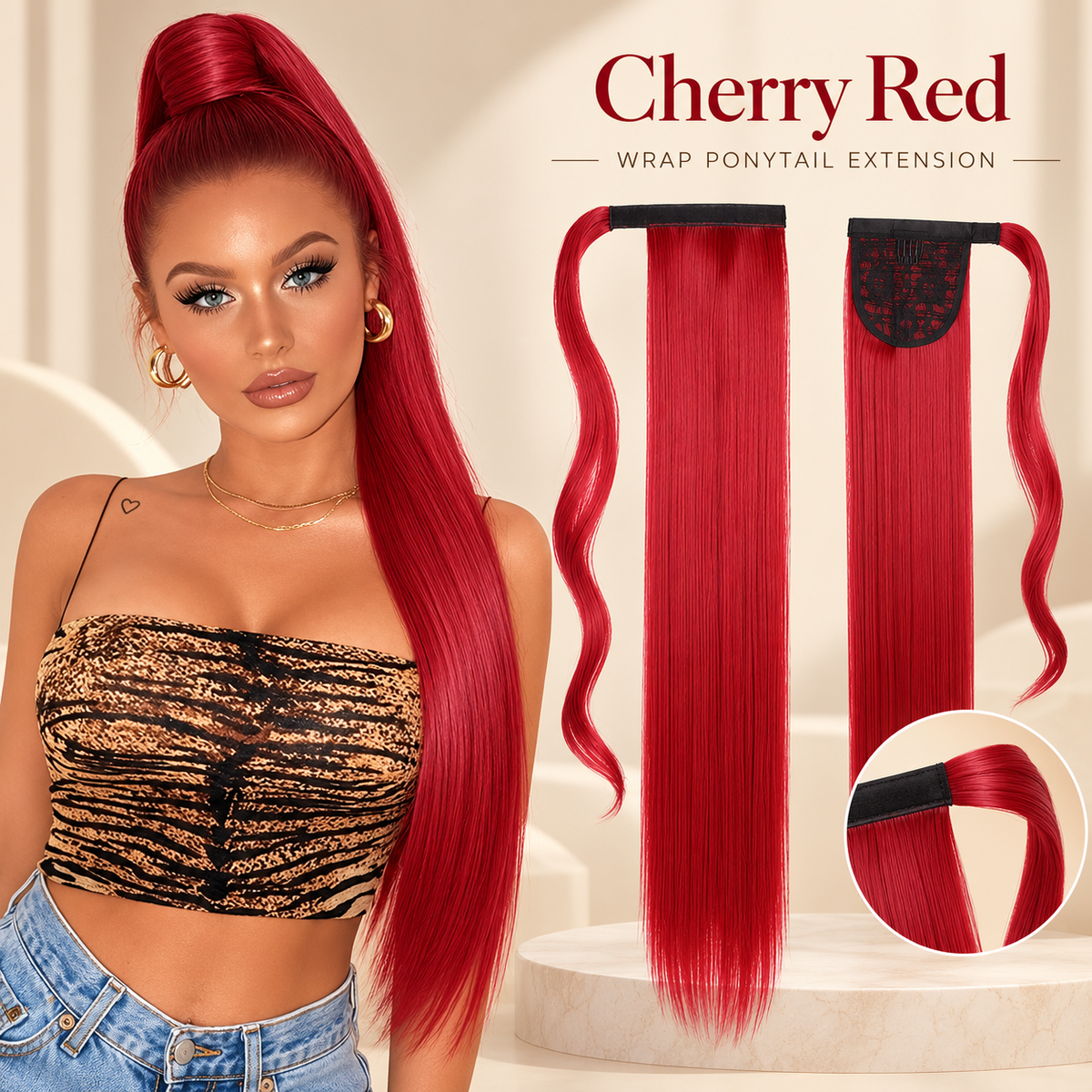💖 Ponytail Hair Extension – Instant Volume, Effortless Glam! 🎀