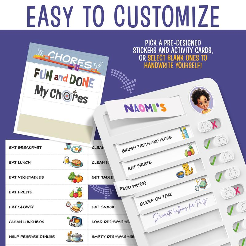 Magnetic Chore Chart for Kids—Builds Independence & Responsibility