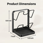 Countertop Pot Lid & Utensil Organizer