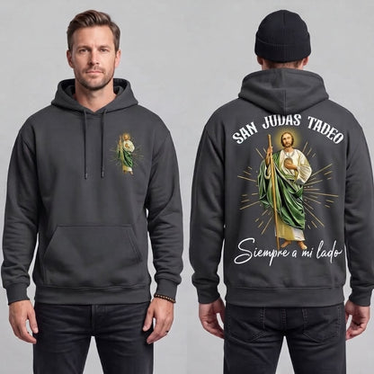 Faith Everyday: San Judas Tadeo Premium Fleece Hoodie