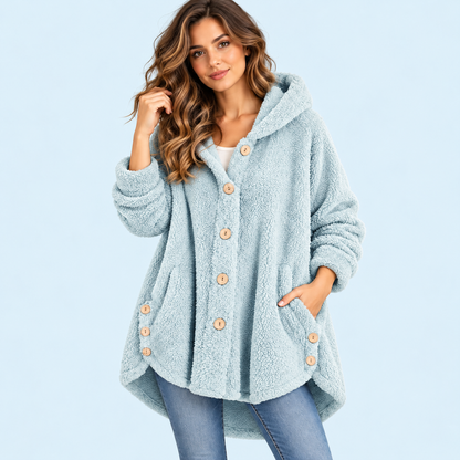 💕Women's Plush Hooded Jacket – Soft, Cozy & Comfortable!✨