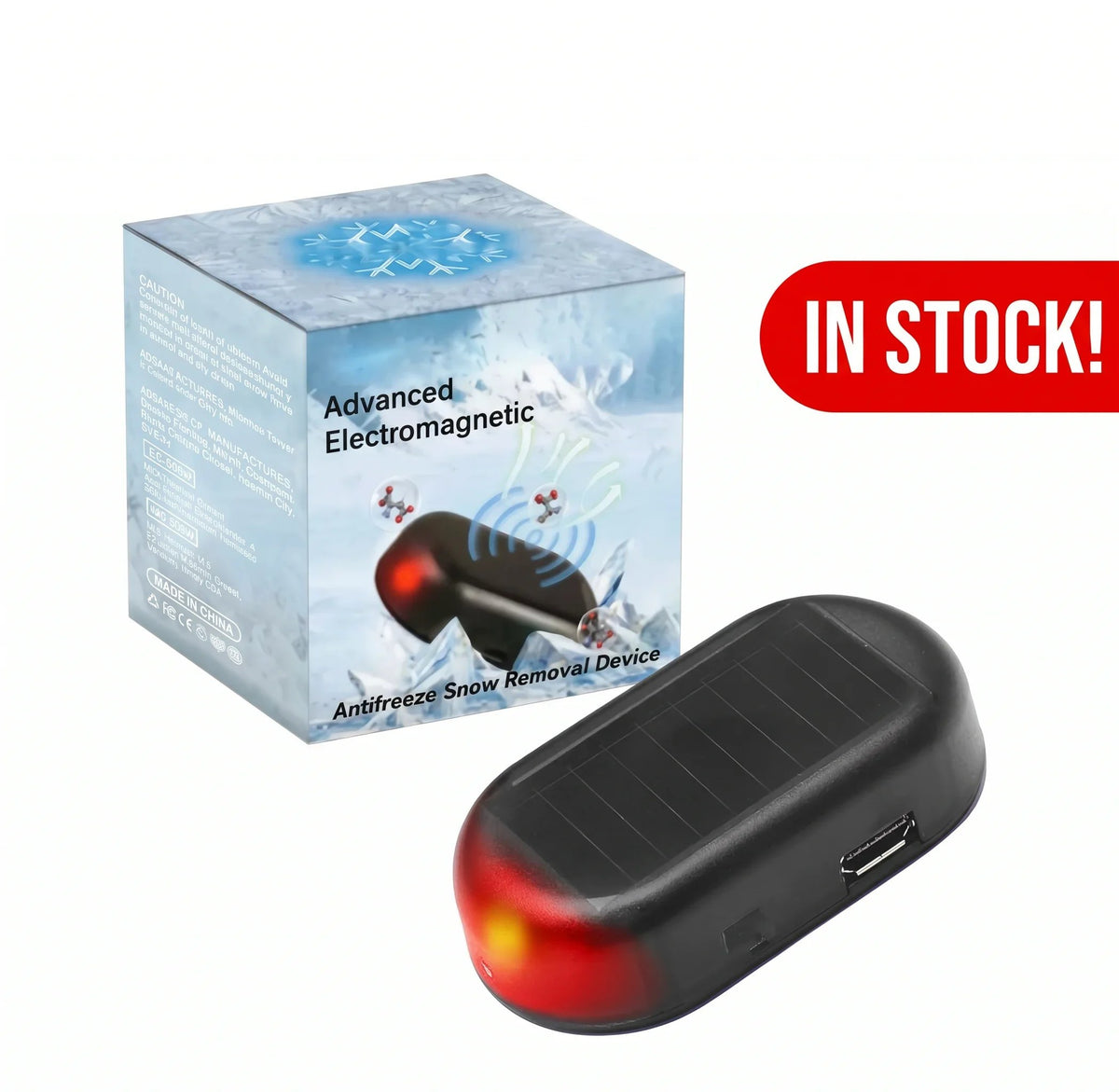 🚗❄️ Electromagnetic frost and snow remover – Effective protection for the car during winter
