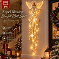 Angel Blessing Starfall Wall Light – Heavenly Christmas Wall Decor