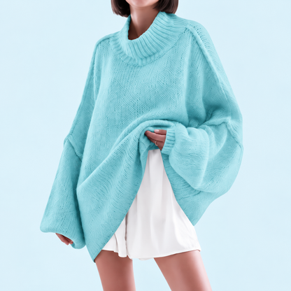 🍂 Oversized Batwing Sleeve Knit Sweater – Effortless Fall Style! 💕
