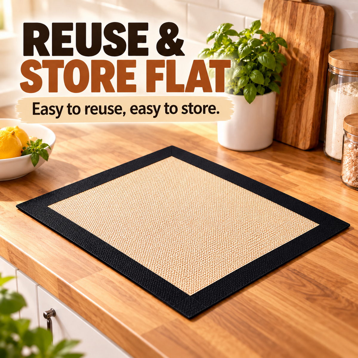 🔥 Non-Stick Silicone Baking Mat – Bake More, Clean Less! ✨