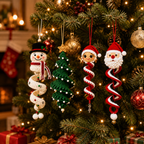 🎄 Handmade Christmas Crochet Ornament Kit - The Perfect DIY Holiday Gift & Decoration 🎅