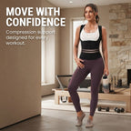 Women's Zip-Up Sauna Sweat Vest with Compression Support