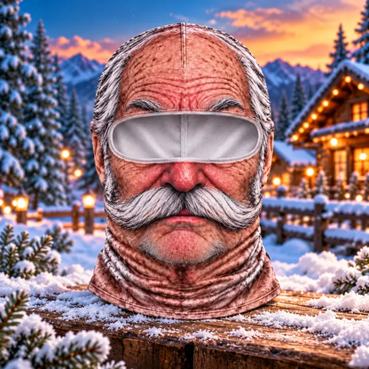 🤣Funny Realistic Face Ski Mask – Hilarious Winter Party Gear for Outdoor Groups