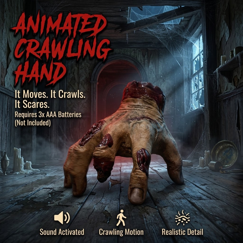Animated Crawling Robotic Hand Prop