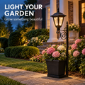 Solar Planter Lamp — Flowers by Day, Light by Night