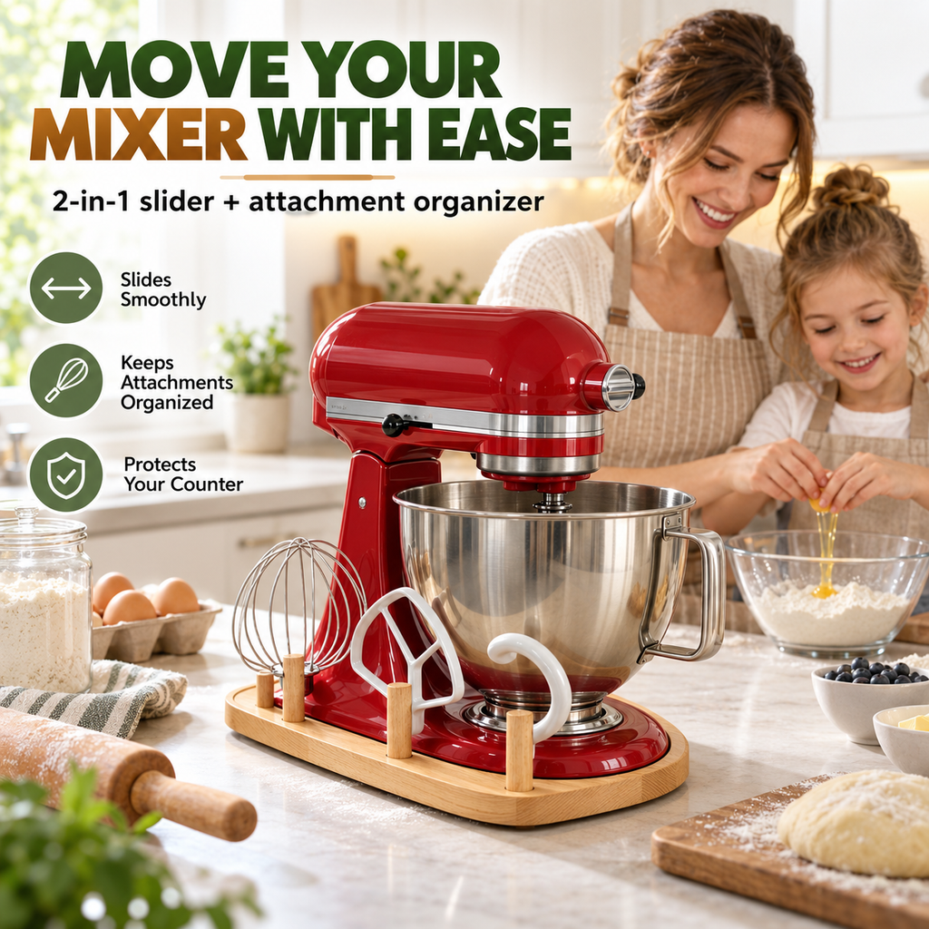 2-in-1 Mixer Slider with Storage for KitchenAid 4.5-5 Qt