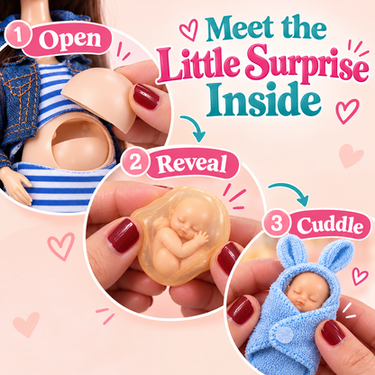 🎀 Mom & Newborn Baby Surprise Toy Set | Interactive Caring Play Set for Kids Ages 3+ ⭐