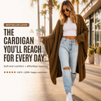 Cozy Oversized Longline Cardigan for Effortless Everyday Layering