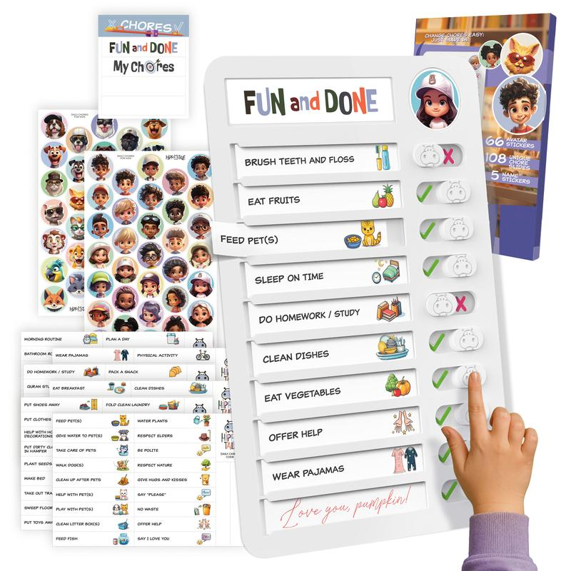 Magnetic Chore Chart for Kids—Builds Independence & Responsibility