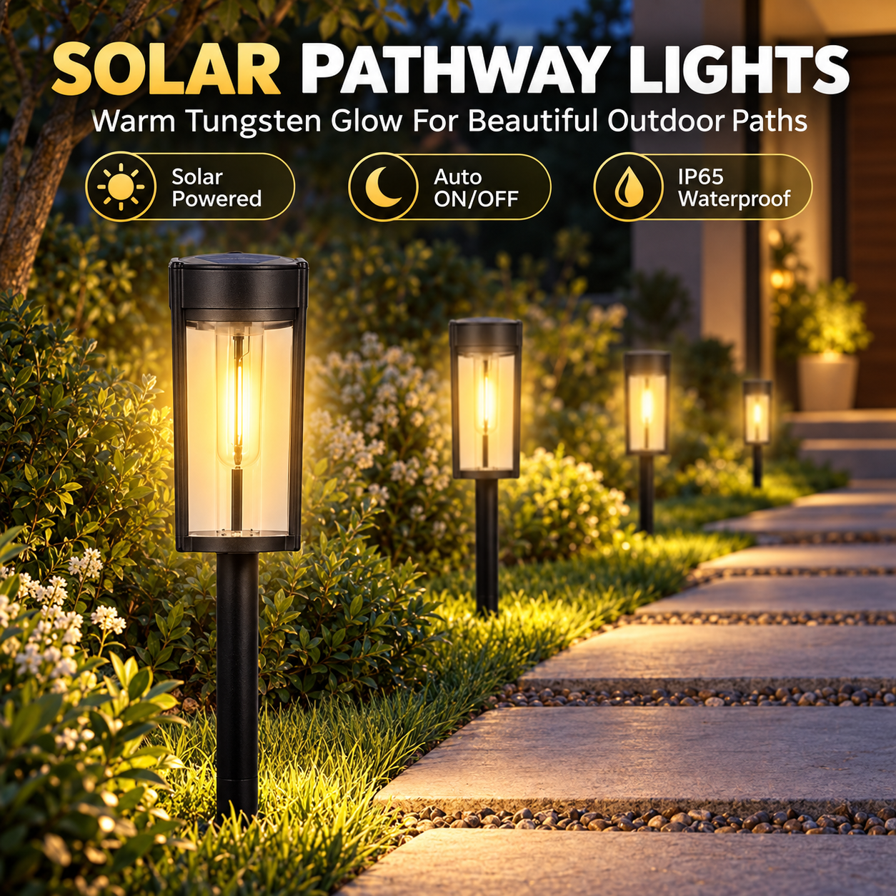 Solar LED Tungsten Filament Pathway & DIY Craft Light