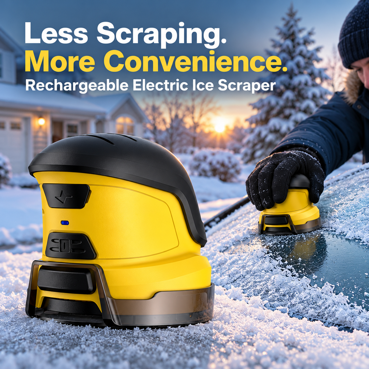 ❄️Smart Electric Snow Wiper & Ice Scraper – USB Rechargeable Car De-Icing Tool