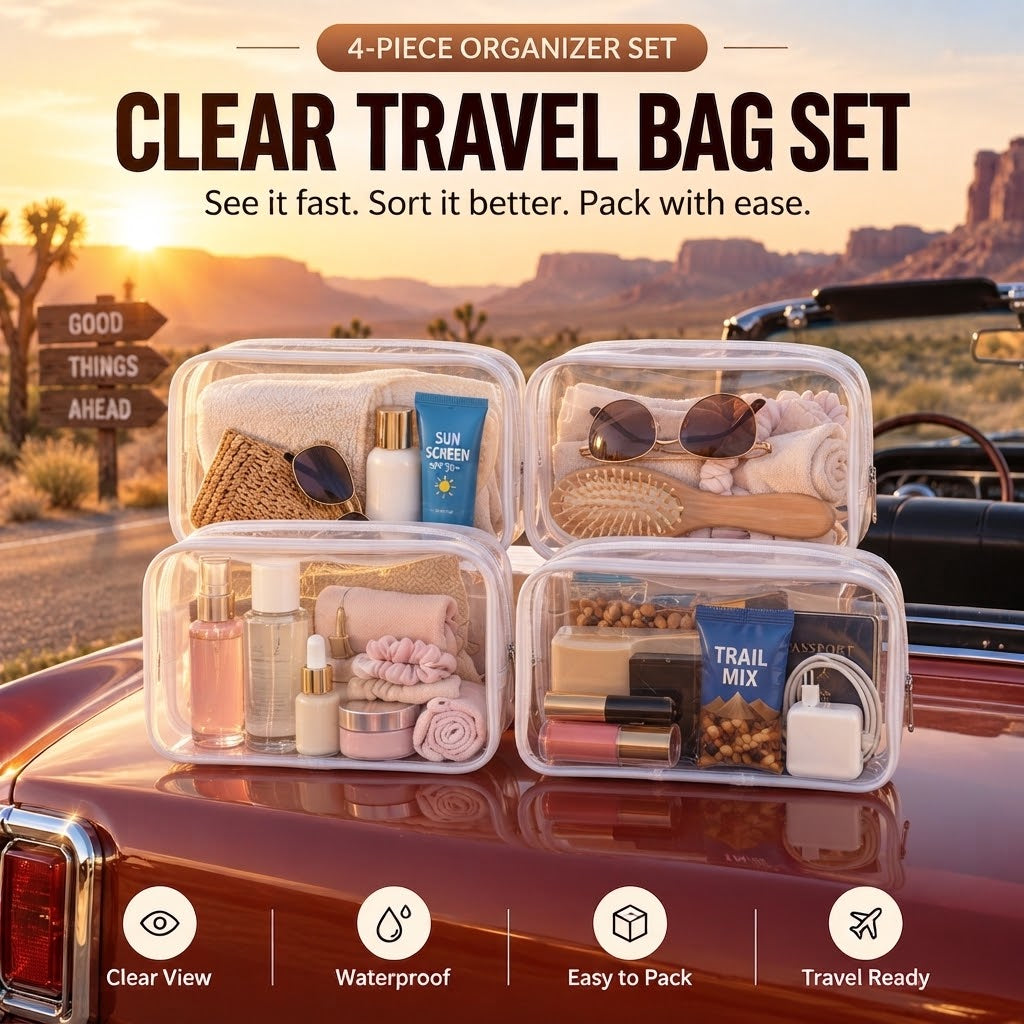 Clear Travel Bags That Make Packing Faster and Easier