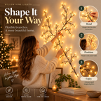 ✨ Willow Branch Lights – Elegant Warm Glow for Holiday Decor 🎁