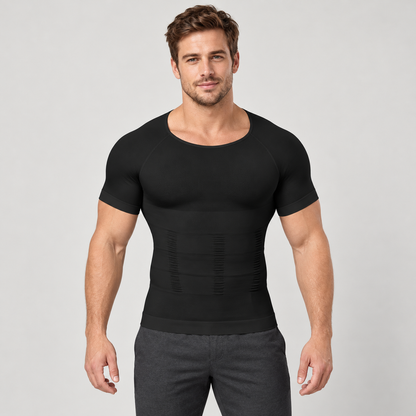 🔥 Men's Tummy Control Shapewear Shirt – Slimming Compression Top for Everyday Wear