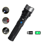 🏆HOT SALE⚡Waterproof Rechargeable Digital Display 2-in-1 Strong Light Flashlight