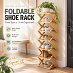 Foldable Bamboo Corner Organizer: Instant Clutter-Free Space in Seconds