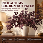 24-Inch Artificial Cimicifuga Plant with Realistic Silk Leaves and a Lifelike Touch