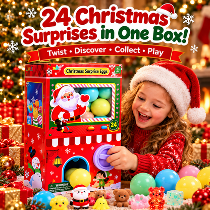 🎄 24-Day Christmas Surprise Advent Calendar Capsule Machine – Fill, Twist & Discover Holiday Surprises! 🎁