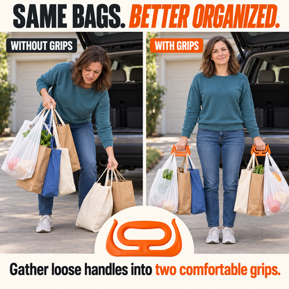 ✨ Ergonomic Multi-Purpose Carrier Handle – 100 lbs Grocery, Bucket & Tote Holder