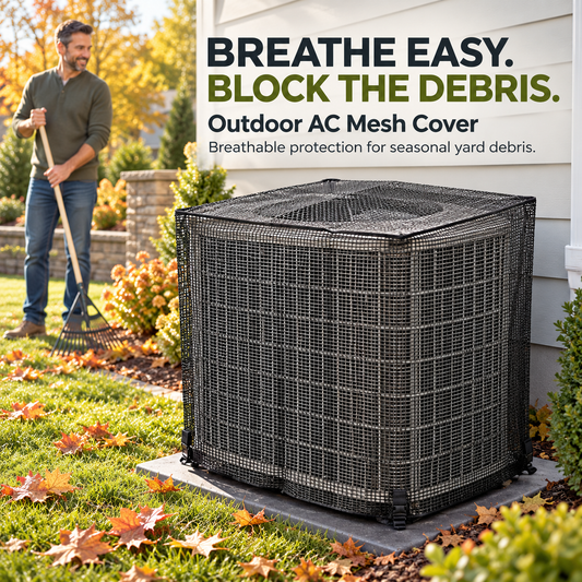 Outdoor AC Mesh Cover for Cleaner, Better-Protected Units