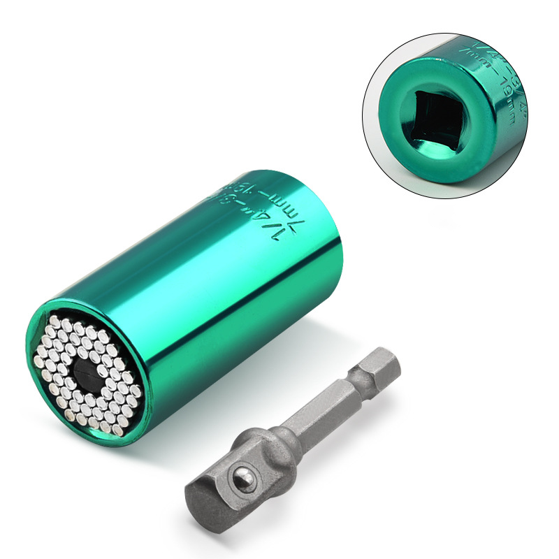 🔧Multifunctional socket tool—automatically adapts to and grips fasteners of various shapes🔧