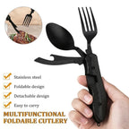 🥄 4-in-1 Folding Camping Utensil Set 🏕️