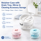 🦷✨3-in-1 Retainer Cleaning & Storage Case
