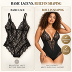 Double Control Lace V-Neck Bodysuit | Shapewear & Tummy Control