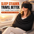 😴3-in-1 Airplane Sleep System with Memory Foam Pillow, Mask & Sling😴